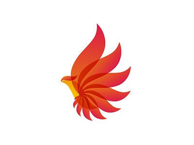 Phoenix bird / alternative energy / logo design symbol