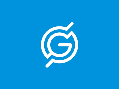 GS monogram / globe / scanning radar, logo design symbol