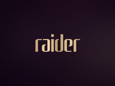 raider, clubbing / electronic music events organizer logo design brand clubbing colorful creative design electronic house identity logo logo design logo designer minimal music party symbol tech house techno wordmark