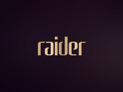 raider, clubbing / electronic music events organizer logo design