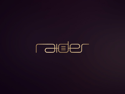 raider, clubbing / electronic music events organizer logo design