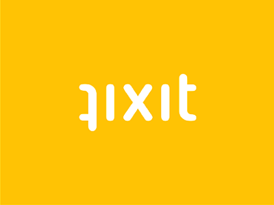 Fixit, ambigram logotype / word mark / logo design ambigram fix it fixit logo logo design logotype repair shop word mark wordmark