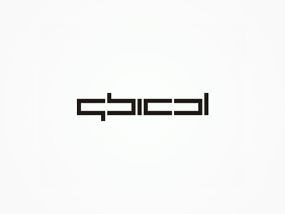 Qbical experimental logo design