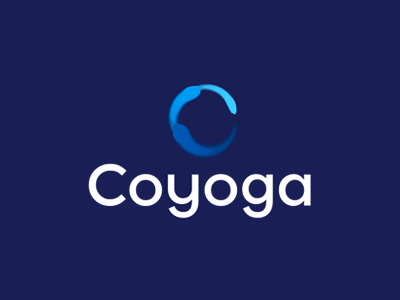 CoYoga, paintbrush C, aerial yoga logo design aerial yoga c colorful letter mark logo logo design monogram paint brush paintbrush symbol icon yoga
