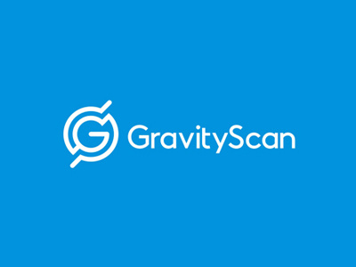 GravityScan logo design letter mark monogram sg gs g s security monitoring website security international world worldwide symbol icon logo design logo scanning radar letter mark earth desk globe