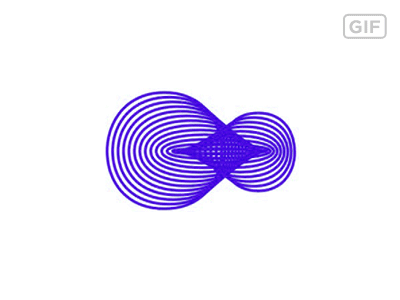 Momentum loop, logo design symbol [GIF]