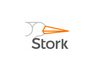 Stork (films), logo design [GIF] babies birds logo design outline line art production company small children stork storks symbol mark icon video content wild animals