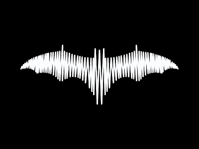 Sound wave bat, music logo design symbol audio engineering production bat bats beat bat batman logo logo design music records label sound wave symbol mark icon wings