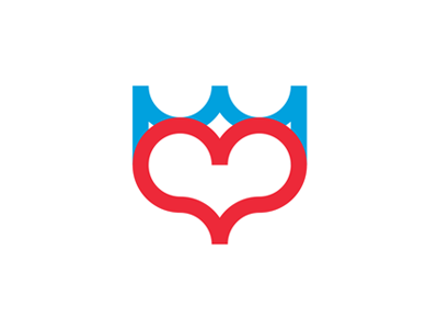 Heart + crown, premium dating website logo design symbol crown flat 2d geometric heart logo logo design love dating luxembourg netherlands benelux luxury premium elite royal noble regal soulmates relations vector icon mark symbol