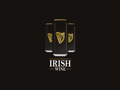 Irish 'Wine', experimental logo design