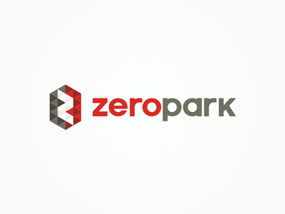 ZeroPark, domain parking company, logo design 0 brand creative domain identity letter mark monogram logo logo design logotype negative space online parking symbol traffic type typographic typography website z zero park