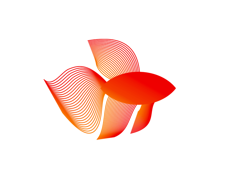 Red Fish, logo design mark for games developer studio