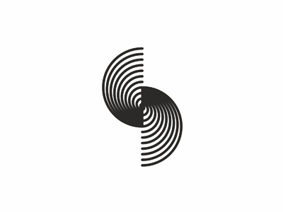Dual Shape / SD monogram, logo design symbol