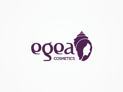 Egea Cosmetics logo design beauty brand branding colorful cosmetics creative custom custom made design egea identity logo logo design logo designer logotype profile sea type typographic typography woman women