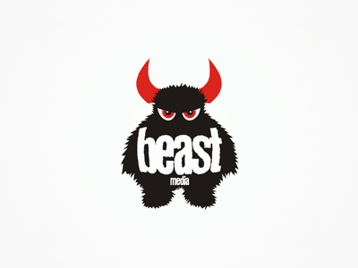Beast media advertising agency logo design