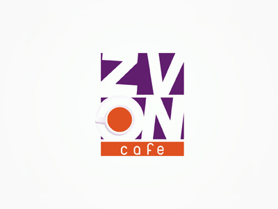 Zvon cafe logo design bar brand branding cafe colorful creative custom made design grill identity logo logo design logo designer logotype pub type typographic typography wordmark zvon