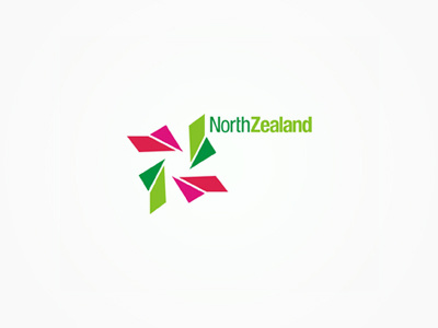 North Zealand logo design brand branding colorful creative design identity letter mark monogram logo logo design logo designer logotype n north tourism touristic type typographic typography z zealand