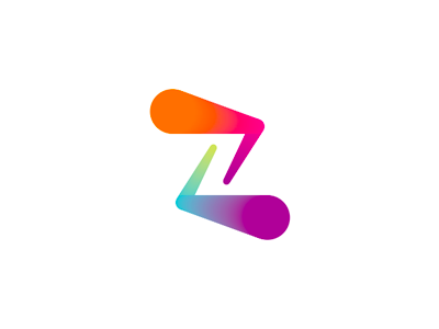Z / double Z / ZZ, letter mark / monogram logo design symbol colorful dynamic flat 2d geometric letter mark monogram logo logo design perspective vector icon mark symbol z zz