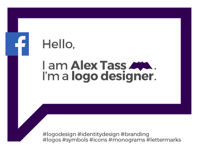 Hello, I am Alex cover facebook page logo designer alex tass i am hello