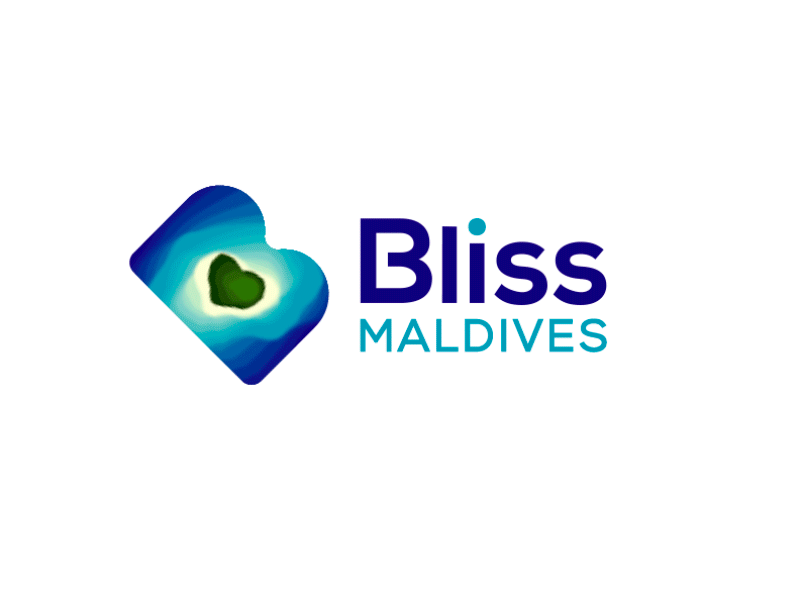 Bliss Maldives logo design animation [GIF] b beach bliss flat 2d geometric gif animation heart shaped island land palms letter mark monogram logo logo design love maldives sea ocean waves vector icon mark symbol