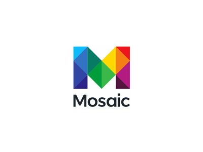 Mosaic, M letter mark, logo design symbol cubes flat 2d geometric houses letter mark monogram logo logo design m management systems modular homes monogram mosaic vector icon mark symbol