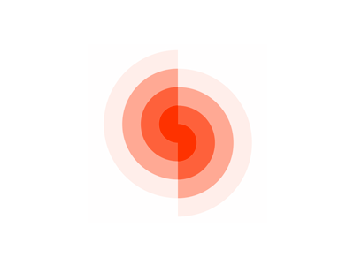 S, spin, spiral, letter mark, logo design symbol