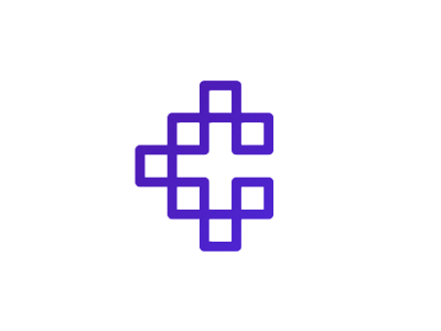 C, cryptocurrency / blockchain, letter mark / logo design symbol