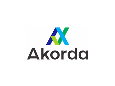 A letter + check mark for Akorda logo design
