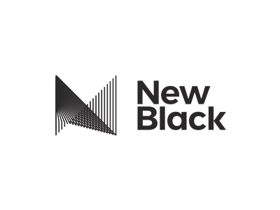 New black entertainment logo design by alex tass still