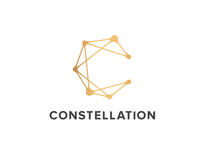 Constellation, digital marketing / innovation agency logo design branding c connected connections constellation customized type digital agency dots circles points hr pr interactive interactions letter mark monogram logo logo design network nodes paths connections social media campaigns