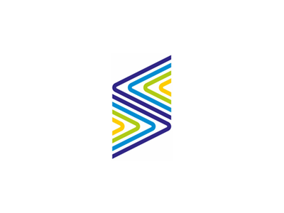 S + arrows, letter mark / logo design symbol
