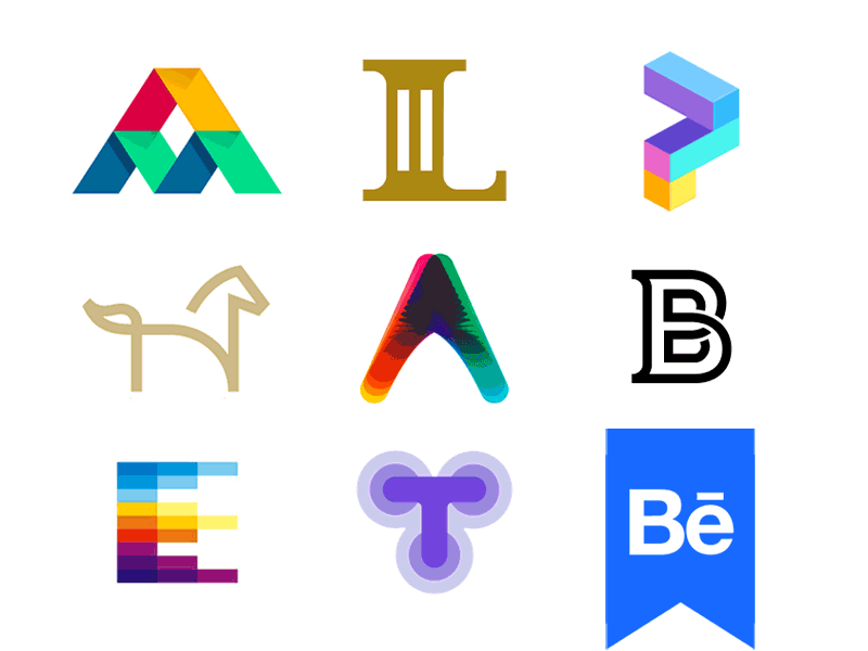 ALPHABET: A-Z letter marks, monograms, logo symbols collection