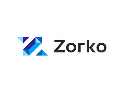 Z geometric letter mark for financial consulting company