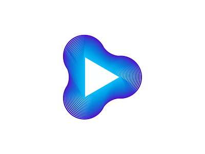 Play icon for Cue Mix logo design