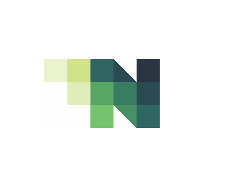 N for Nimble, beautiful apps developer, logo design