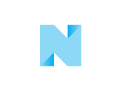 N Folded Negative Space Letter Mark Logo Design Symbol By Alex Tass Logo Designer On Dribbble