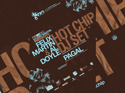 Hot Chip @ SM poster design club club flyer club poster clubbing clubbing flyer clubbing poster design electronic music event event flyer event poster flyer flyer design house music party party flyer party poster poster poster design