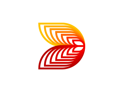 D letter mark / monogram, logo design symbol