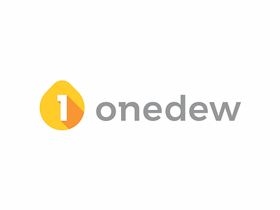 Onedew, logo design for visual information analysis wiki 1 decision process dew drop droplet flat 2d geometric information logo logo design news articles number one topical matter vector icon mark symbol visual information analysis water wiki