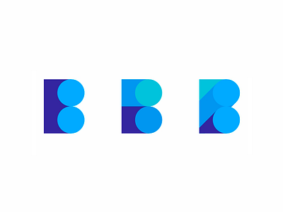 B letter explorations for business intelligence tool logo design