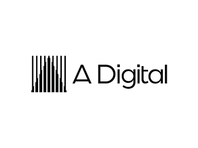 A. Digital, logo design for digital marketing agency a agency conversion rate digital marketing flat 2d geometric google search letter mark monogram logo logo design pinnacle pyramid vector icon mark symbol
