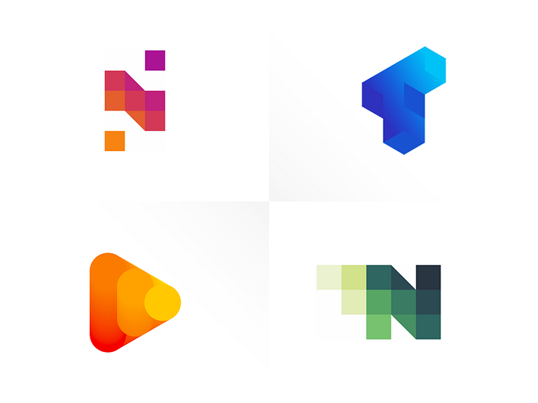2018 Top 4 logos by Alex Tass, logo designer on Dribbble