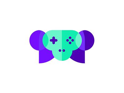Gaming Ape: monkey + gaming pad, logo design symbol