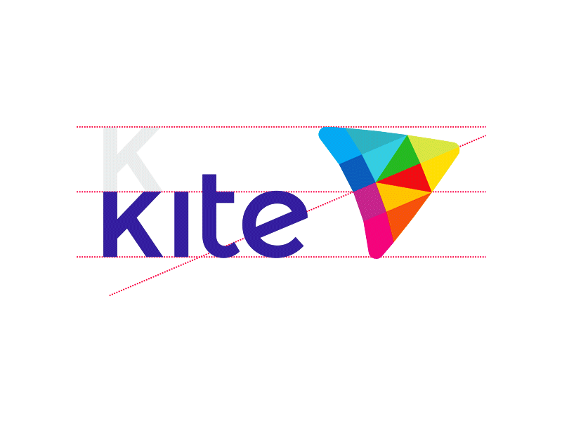 K letter in Kite, e-learning logo design + construction grid classes courses colorful construction grid creative e learning education educational elearning flat 2d geometric k kite kites kiting letter mark monogram logo logo design online vector icon mark symbol