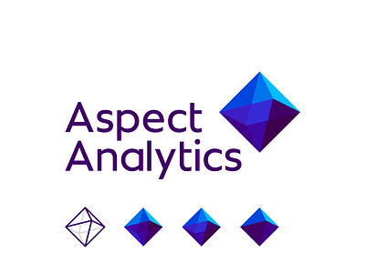 Aspect Analytics, logo design for 3D spectral imagery tools 3d imaging imagery a biomedical bioinformatics biomedical research creative data mining technology depth perspective flat 2d geometric imaging mass spectrometry insights knowledge extraction it software developer letter mark monogram logo machine learning medical medicine prism logo design scan scanner scanning spectral data analysis spectral image processing vector icon mark symbol