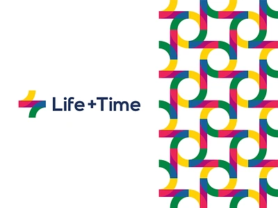 Life + Time, management app logo design, L + T monogram abstract minimalist app logo icon symbol balance brand identity branding circle of life colorful creative corporate pattern flat 2d geometric l letter mark monogram life logo design lt management app modern plus self improvement t time tl