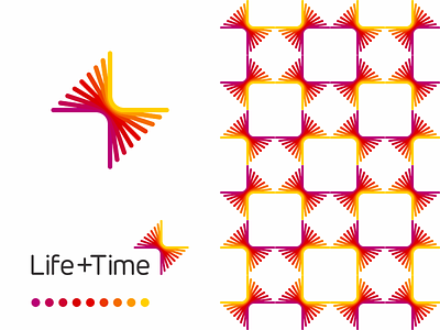 Life + Time, management app logo design, L + T monogram
