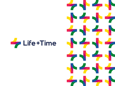 Life + Time, management app logo monogram + pattern design