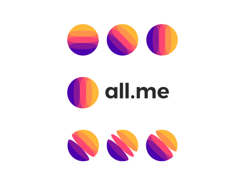 Dribbble - all.me social network ecosystem rewards logo design by Alex ...