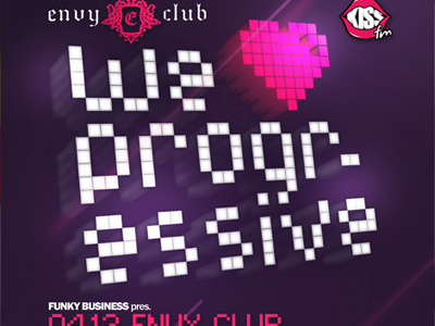 we ♥ progressive events series poster design clubbing colorful creative design flyer graphic design graphic designer logo design logo designer pink progressive purple